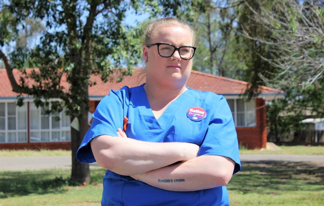 UNHAPPY: Manilla Multipurpose Service nurse Tanya Rogers wants staff to patient ratios mandated. Photo: Madeline Link