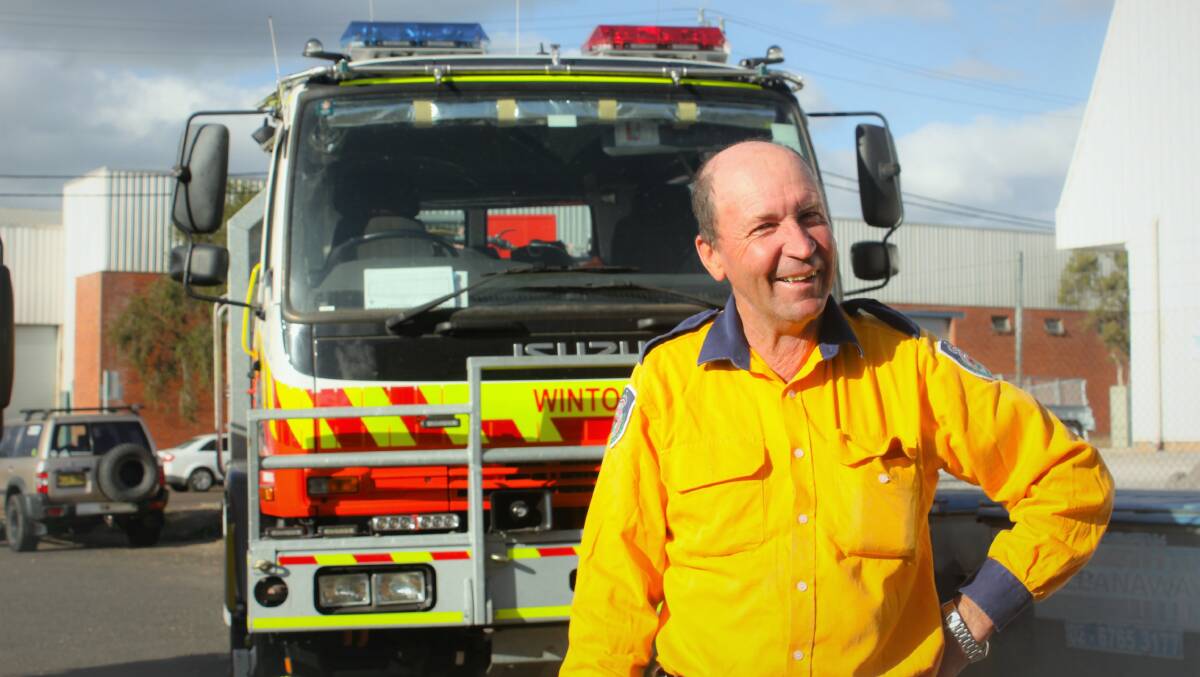NEW EQUIPMENT: Winton Rural Fire Service captain Richard Walters is excited at the prospect of going into bush fire season with a new tanker. Photo: Madeline Link