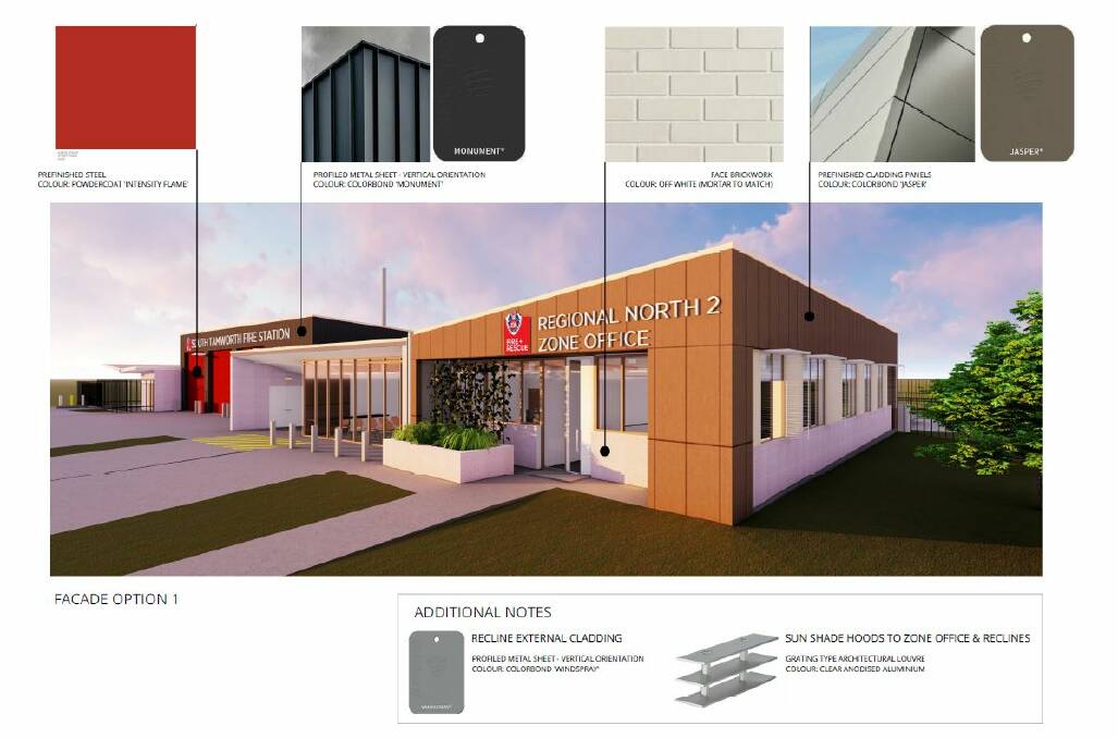 SNEAK PEEK: A concept plan of what the new fire station at Ringers Road will look like.
