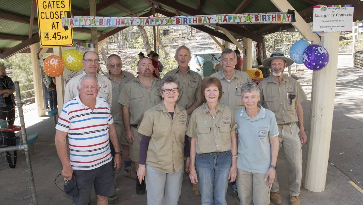 CELEBRATION: Tamworth Marsupial Park volunteers celebrated a decade of hard work in September. Photo: Peter Hardin