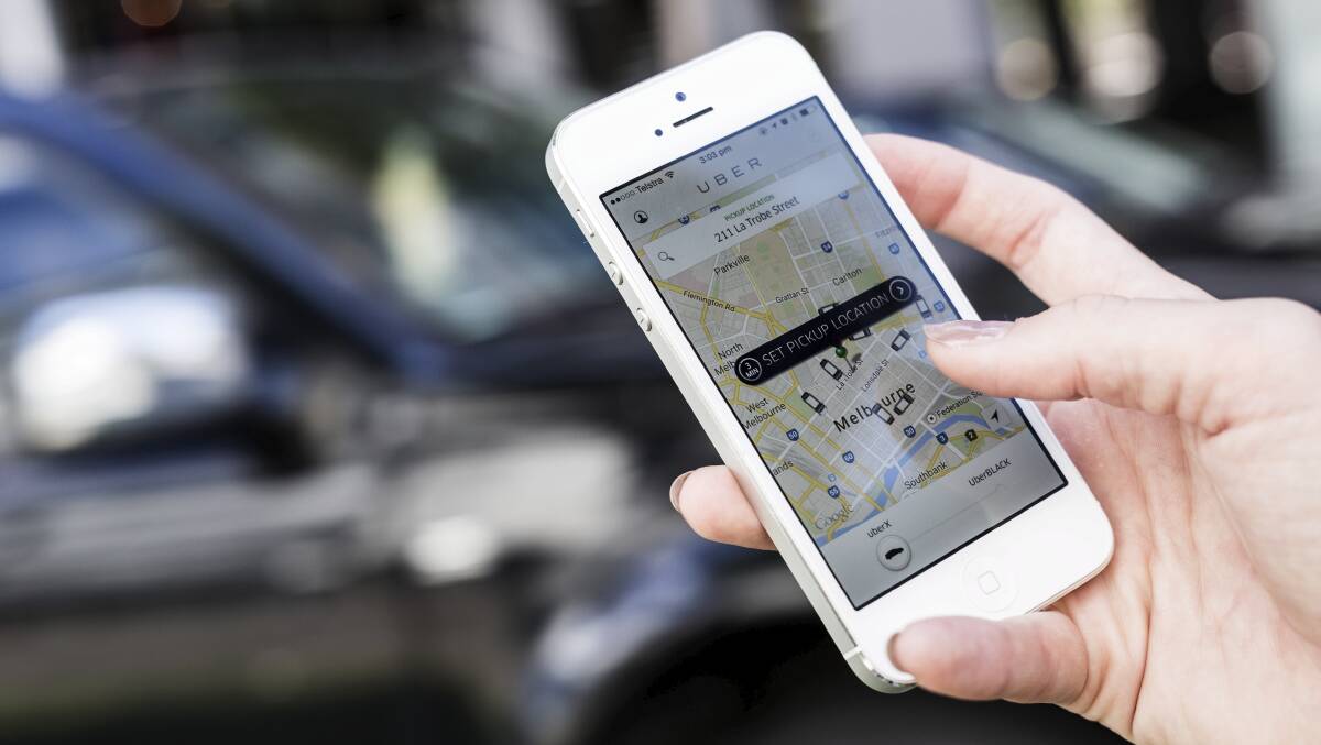 AT YOUR FINGERTIPS: Ridesharing app Uber will launch in Tamworth on Thursday.
