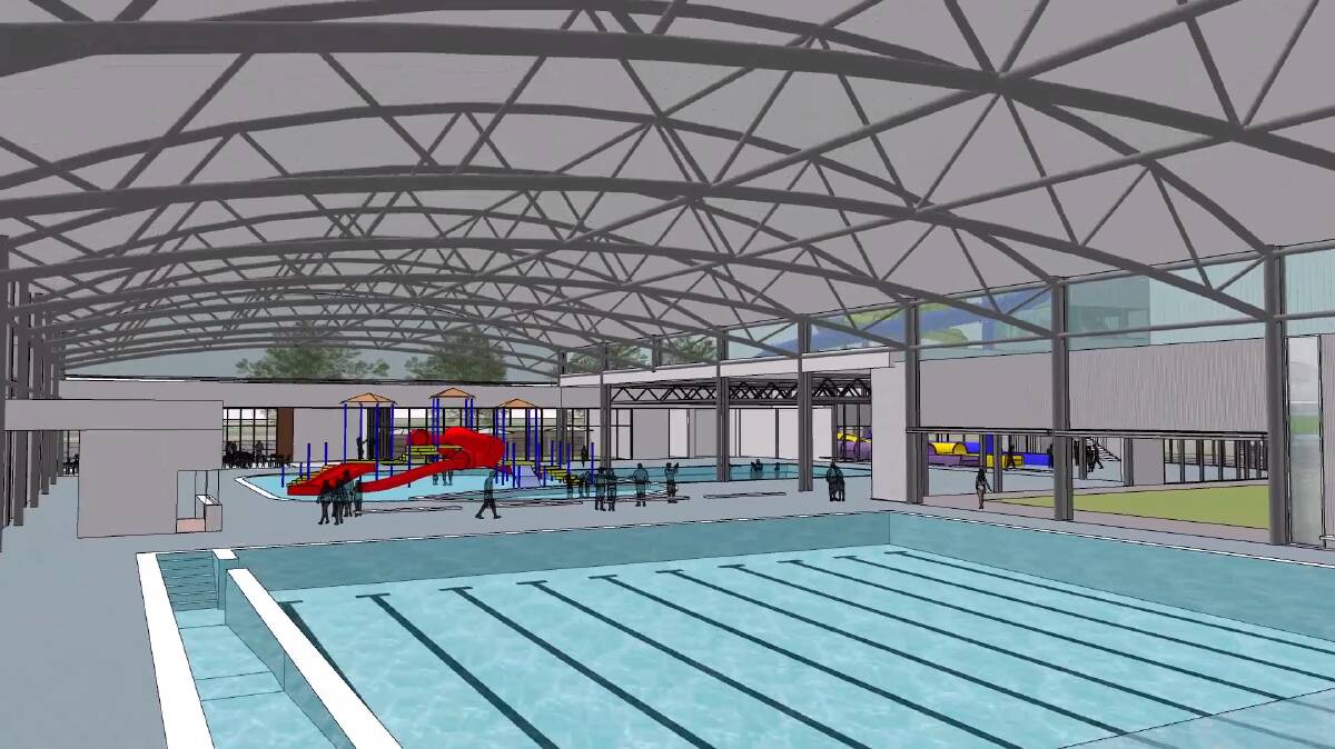 CONCEPT: A design drawing for the Tamworth Regional Aquatic and Leisure Centre. Photo: TRC