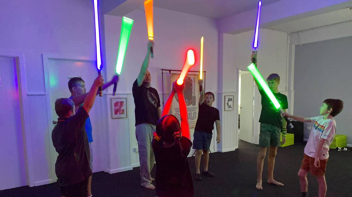 STAR WARS: Lightsaber classes are on offer at the Jedi Outpost in Narrabri. Photo: Supplied