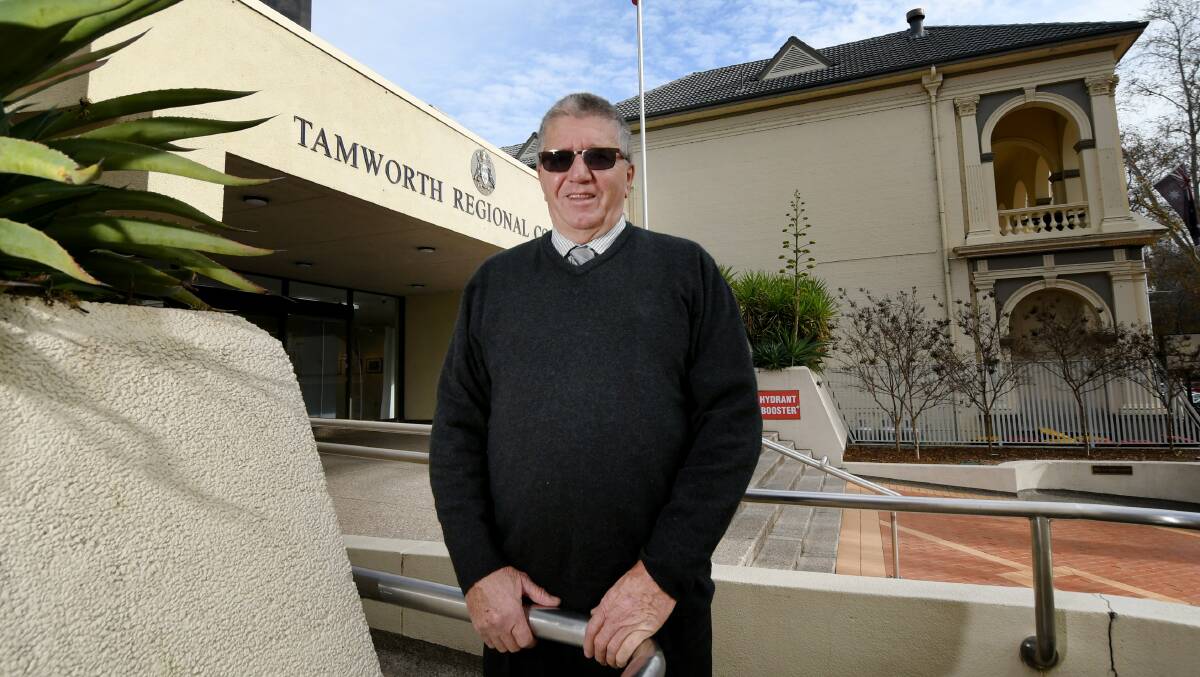 DO IT YOURSELF: Tamworth Regional Council mayor Col Murray said the council will design the organic recycling facility itself. Photo: Gareth Gardner 140721GGA03