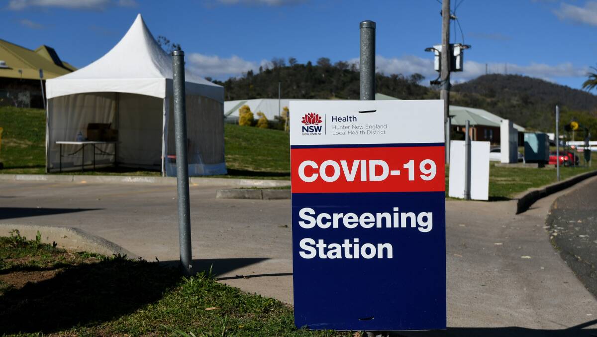 GET TESTED: An extra pop-up COVID-19 test clinic has opened ahead of the NRL clash at Scully Park. Photo: Gareth Gardner 240820GGE04