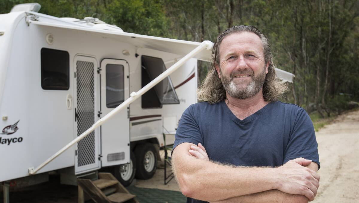 RENTED: Tamworth resident Jon Sifleet is using Camplify to monetise his caravan, click the photo to find out more. Photo: Peter Hardin
