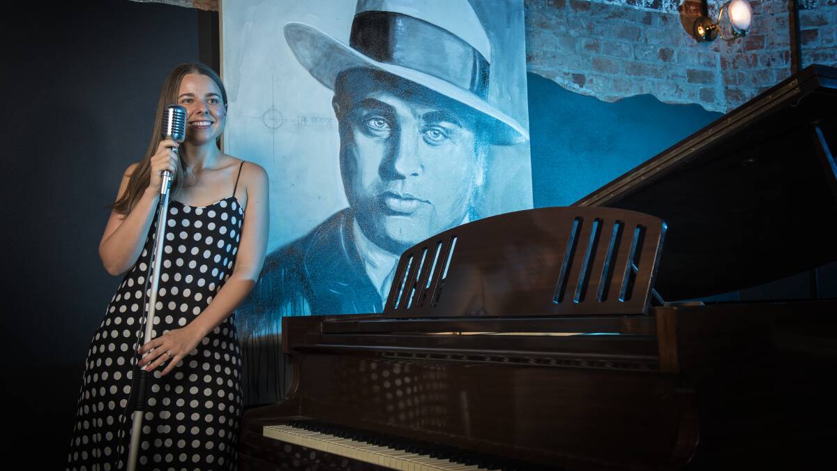 BACK ON STAGE: Tamworth's Claudia Byrnes makes a return to jazz music playing the classics with her first packed-out show at The Press speakeasy. Photo: Peter Hardin