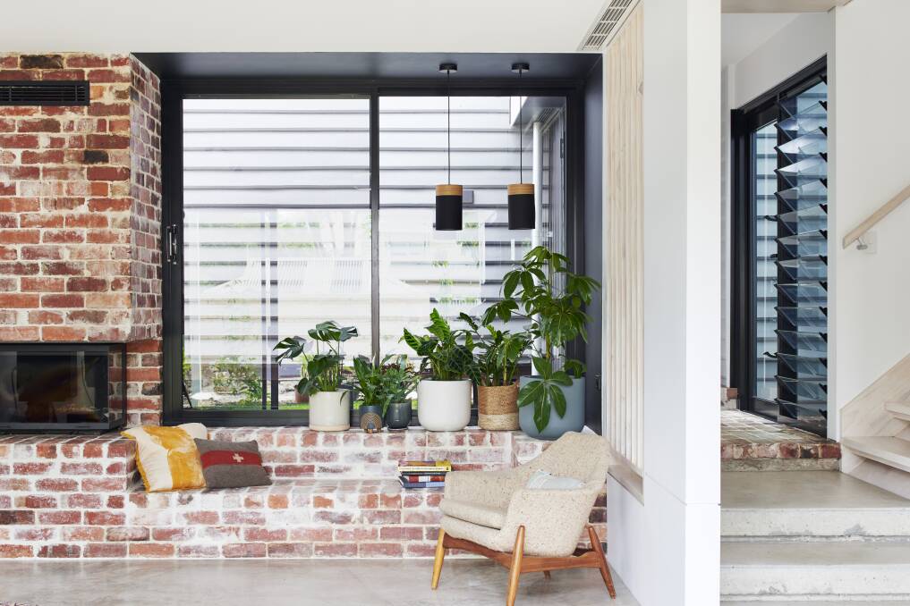 SALVAGED: Recycled bricks add warmth and personality.