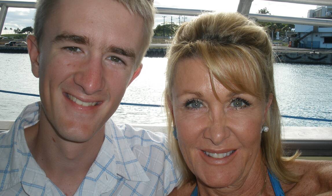 LOSS: Robbie with her son Scott Canner, who died from non-Hodgkin lymphoma in 2011.
