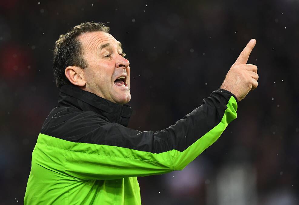 Doing a great job: Alan Tongue reckons coach Ricky Stuart has built a top foundation for success at the Canberra Raiders. Photo: Getty Images.