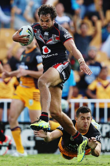 Contender: The land of the long white cloud could hold a silver lining for Farrer alumni Matt Allwood with his New Zealand Warriors in 2017. Photo: Getty Images