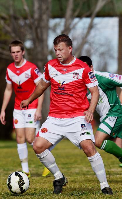 Important: Adam Watson played a pivotal role for Oxley Vale Attunga as the Mushies marched to the next round of the FFA Cup on Saturday.