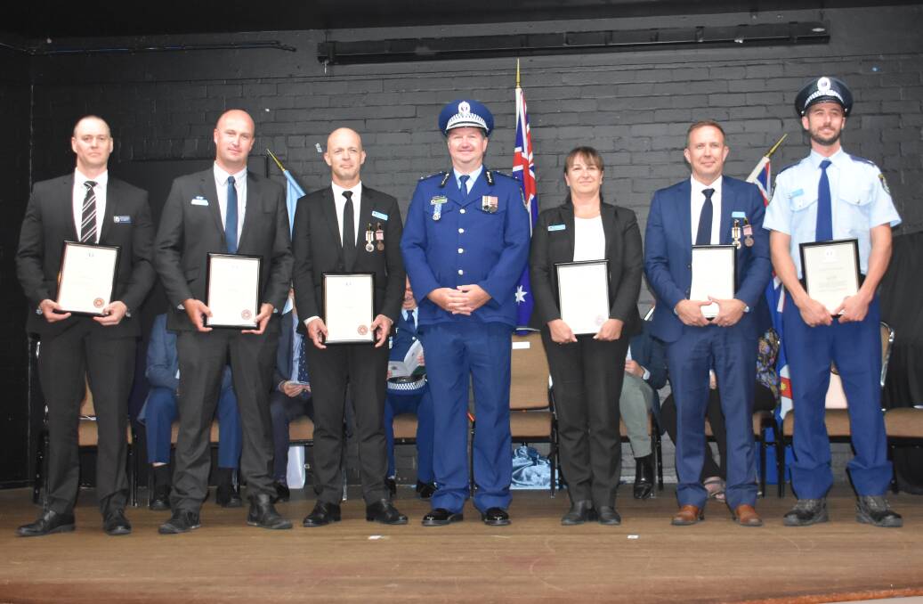 The officers were recognised at a special service in Inverell on Tuesday. Photos: Laini Kirkman