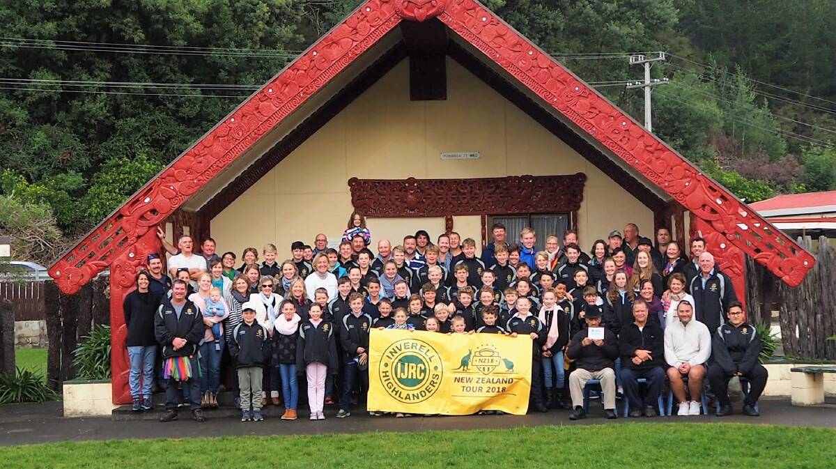 Trip of a lifetime: Inverell's junior Highlanders toured New Zealand with their parents.