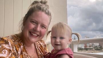 Wongawilli's Tegan Castle with her daughter Kendall, 17 months. Picture: Supplied