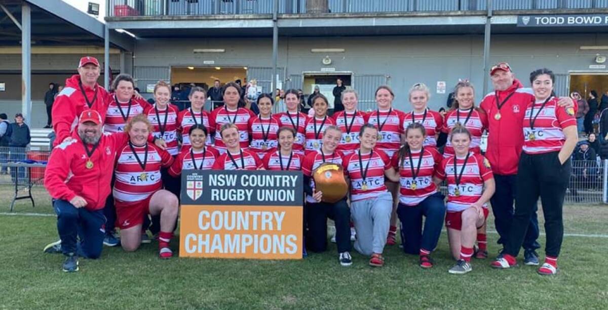 Well played: The Central North under 18s girls played to the best of their ability and came away Country Champions over the weekend. Photo: NSW Junior Rugby Union Facebook.