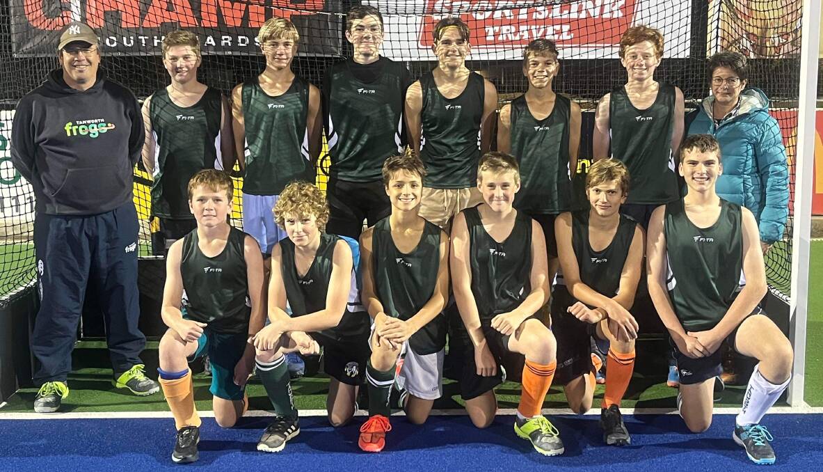 Raring to go: Tamworth's under 15s boys are eager to go to Grafton this weekend after spending some time with the championship-winning open men's team. Photo: Supplied.
