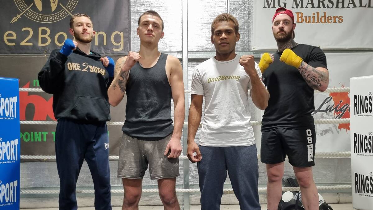Four horsemen: (from left) Malachi Towns, Cody Vitalone, Lemuel Silisia, and Jesse Taylor are ready to put on a show this Saturday. Photo: Zac Lowe.