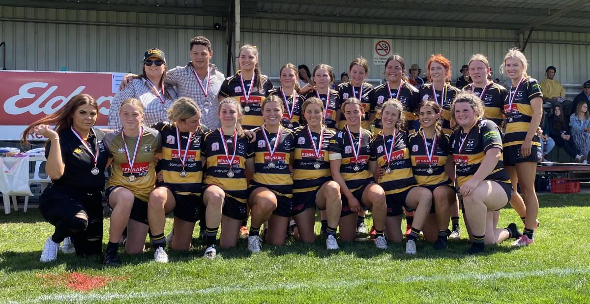 The Tamworth Pirates fought back from an early deficit to claim the women's 10s premiership in Gunnedah against the Narrabri Blue Boars. Picture by Anna Falkenmire. 