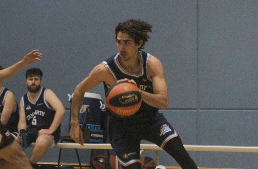 Bounce back: On return from injury, Bailey Keech scored 21 points against the Springwood Scorchers, including five three-pointers. Photo: Zac Lowe.
