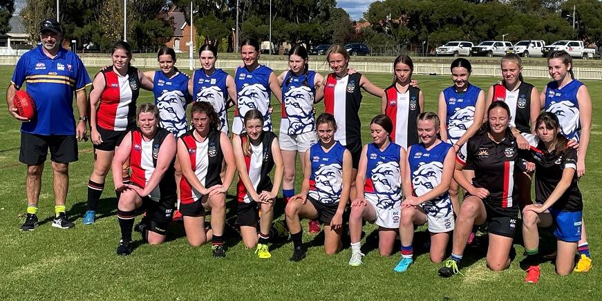 Great turnout: The players who took part in last weekend's session in Inverell had a great time trying out Aussie Rules. Photo: Supplied. 