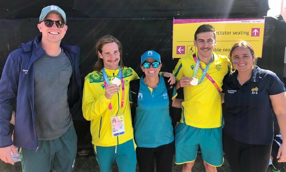 Doherty (far right) said her Commonwealth Games experience was "absolutely incredible" and "eye-opening". Picture supplied.
