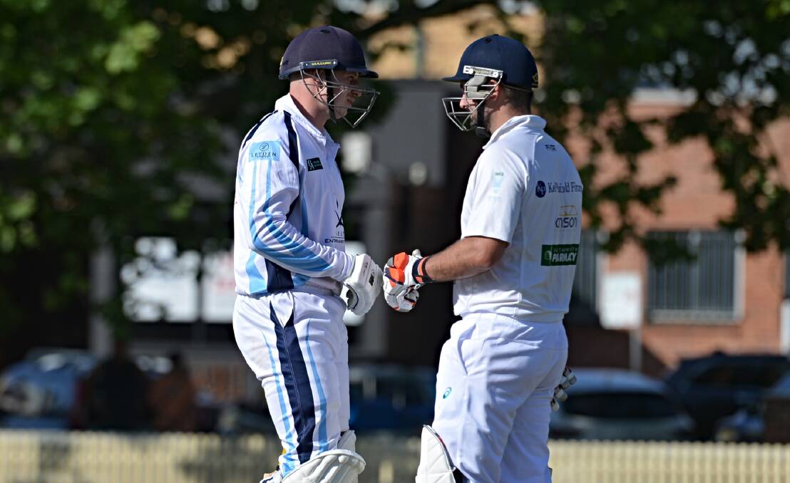 Wilson (left) batted well last weekend to made an unbeaten 45, which he will continue this Saturday at No. 1 Oval. 