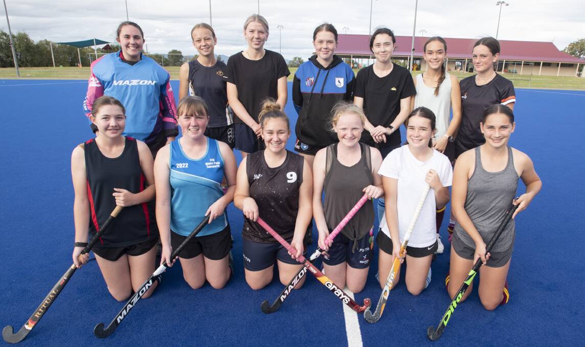 Ready to go: The Tamworth Under 18s Division One girls will face a stern challenge this weekend, but coach Helen Willis believes they can go deep in the tournament. Photo: Peter Hardin.