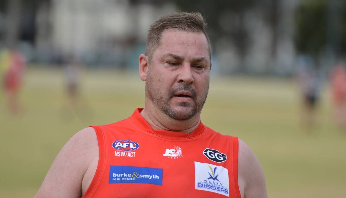 Thom, pictured here in the midst of a four-goal game for the Swans against the New England Nomads last year, will lead the side in just his second year of AFL. Picture by Mark Bode. 