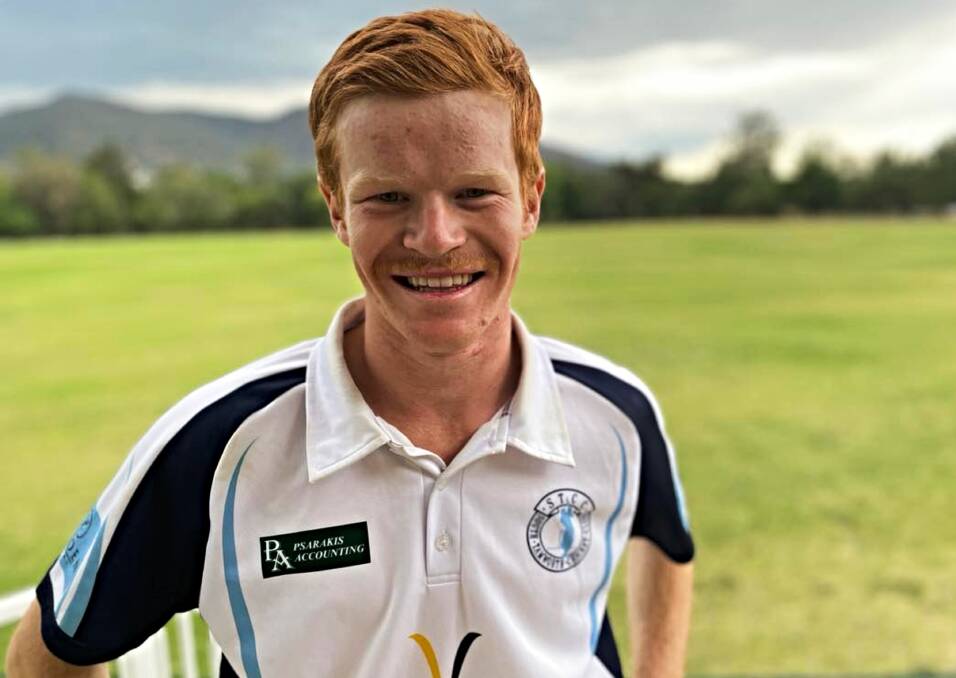 Carter McIlveen is all smiles after the best day of his cricket career. Picture by Zac Lowe.
