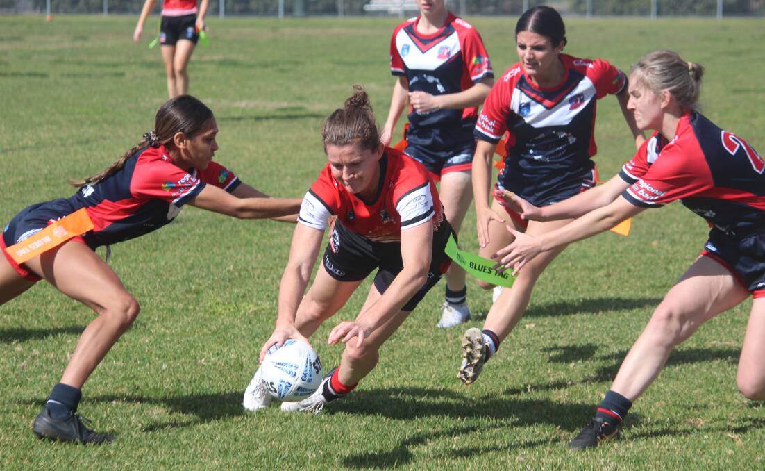 Steph Halpin led on and off the field for North Tamworth, and picked up 12 tries in 2023. Picture by Zac Lowe.