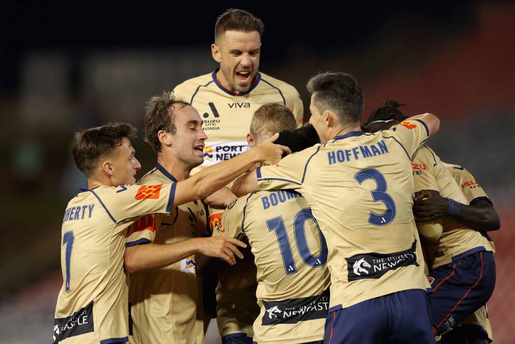 The Newcastle Jets will face off against Melbourne City and the Western Sydney Wanderers in Tamworth next month. Picture by Getty Images. 