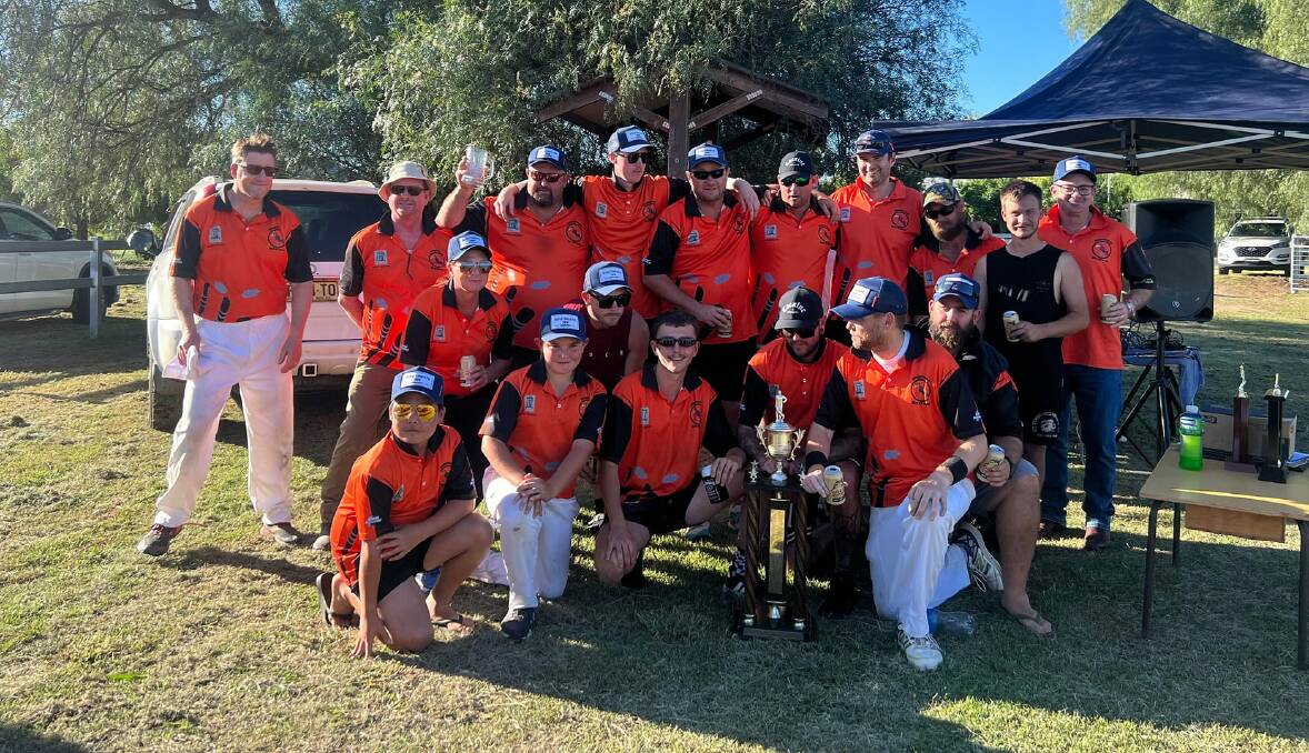 The Kingswood Krows ended Moore Creek's dominant streak and claimed a hard-won Peel Valley Bush Cricket Premiership on Saturday. Picture by Kingswood Krows Cricket Team.