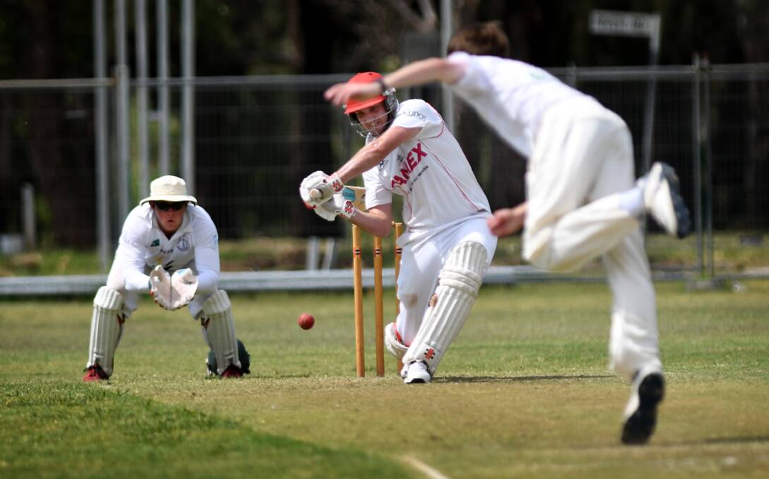 Michael Rixon decided not to hold back in January 2021 after seeing his brother dismissed on a Riverside 2 wicket that was a bowler's paradise. Picture by Gareth Gardner. 