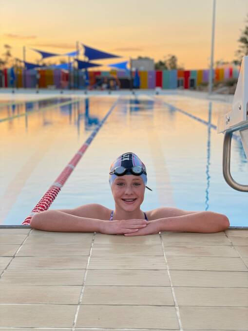 Young talent: Tahlia Smith is simply focused on producing the fastest time she can this week, when she competes in the National Swimming Championships in Adelaide. Photo: Aaron Smith.