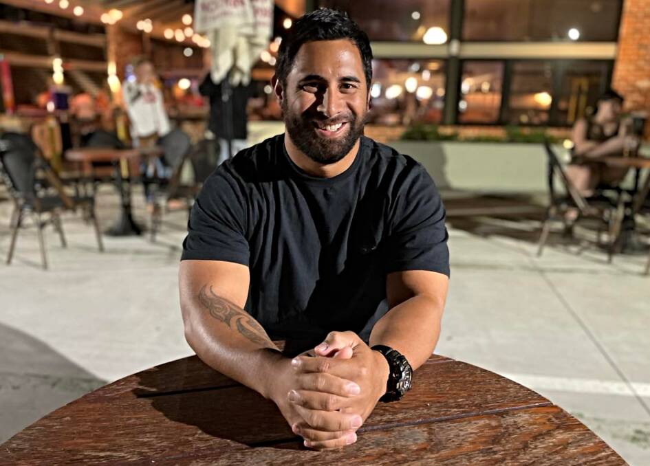 Quinton Pomare-Anderson is 15 years removed from the young man who moved halfway across the country for a shot at an NRL career in the big smoke. Now, he's a father who spends his days improving the lives of the next generation. Picture by Zac Lowe. 