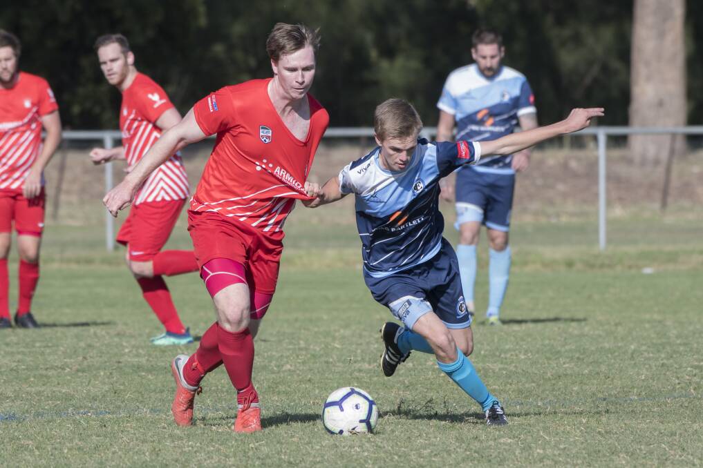Ryan Davidson was a strong performer for Tamworth FC in their win over North Armidale.