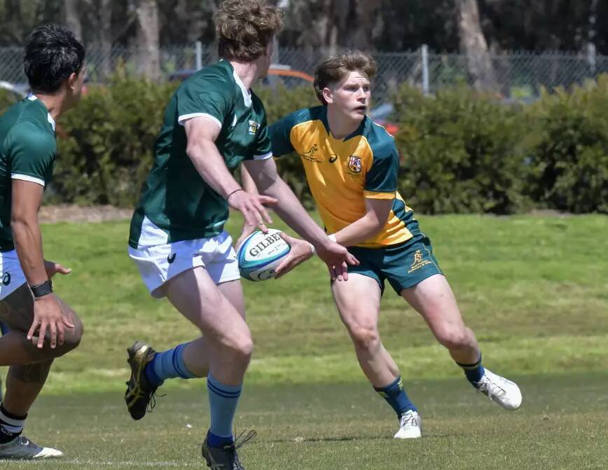Fowler in action for the Australian Schools and under 18s in 2022. Picture Jaye Grieshaber