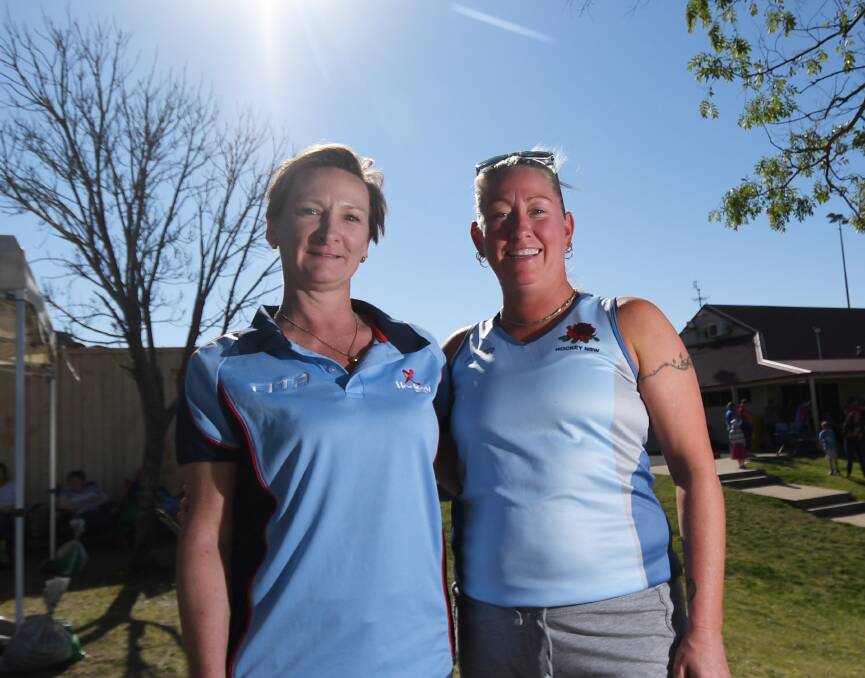 Exciting times: Fiddi Witts and Aleasha Brown are swapping the blue of Olympians for the blue of NSW.  Photo: Gareth Gardner