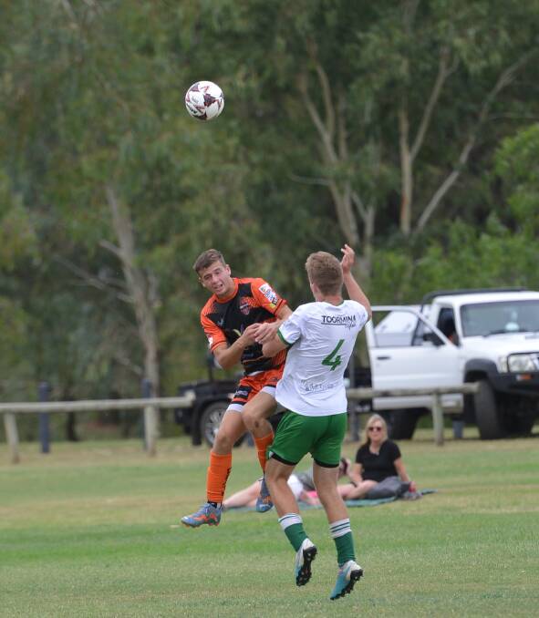 Daniel McCormack was a real handful for the Sawtell defence up front. Picture by Samantha Newsam