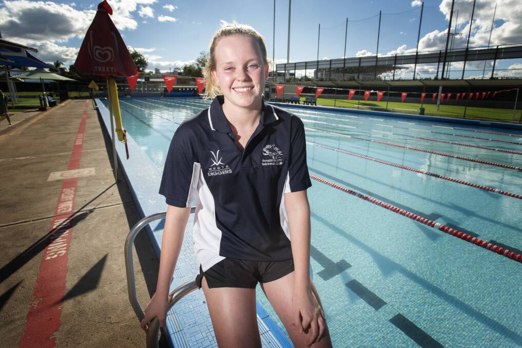 Rising talent: Ella Fittler will dip her toes into the national championships waters on the Gold Coast this week. Photo: Gareth Gardner 310321PHD002
