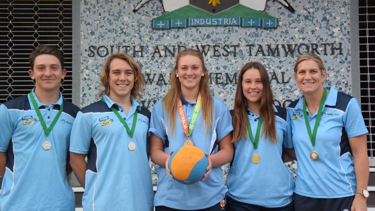 Cream of the crop:  Lachlan Wheeler, Jake Mitchell, Mikayla Gross, Lucy Hofman and Libby Magann are back from successful nationals campaigns.