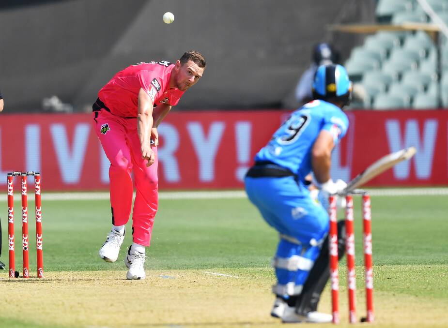 Inspiring: Josh Hazlewood will talk to local students on Wednesday as part of Cricket NSW's Country Blitz. Photo: Getty Images