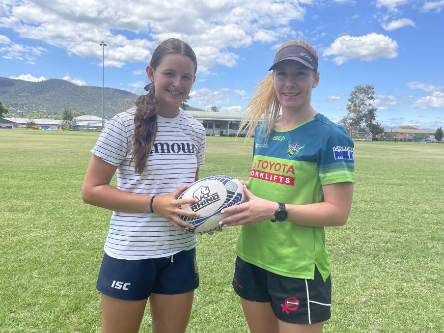 Focus shift: After the Central North 7s development side's disrupted campaign, Liliana Reardon and Hannah Crisp are now gearing up for the start of the club season. 
