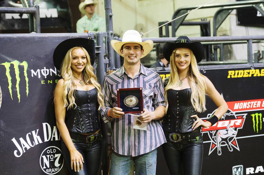 Top ride: US cowboy Brady Sims was crowned The Iron Cowboy. Photo: ELISE DERWIN