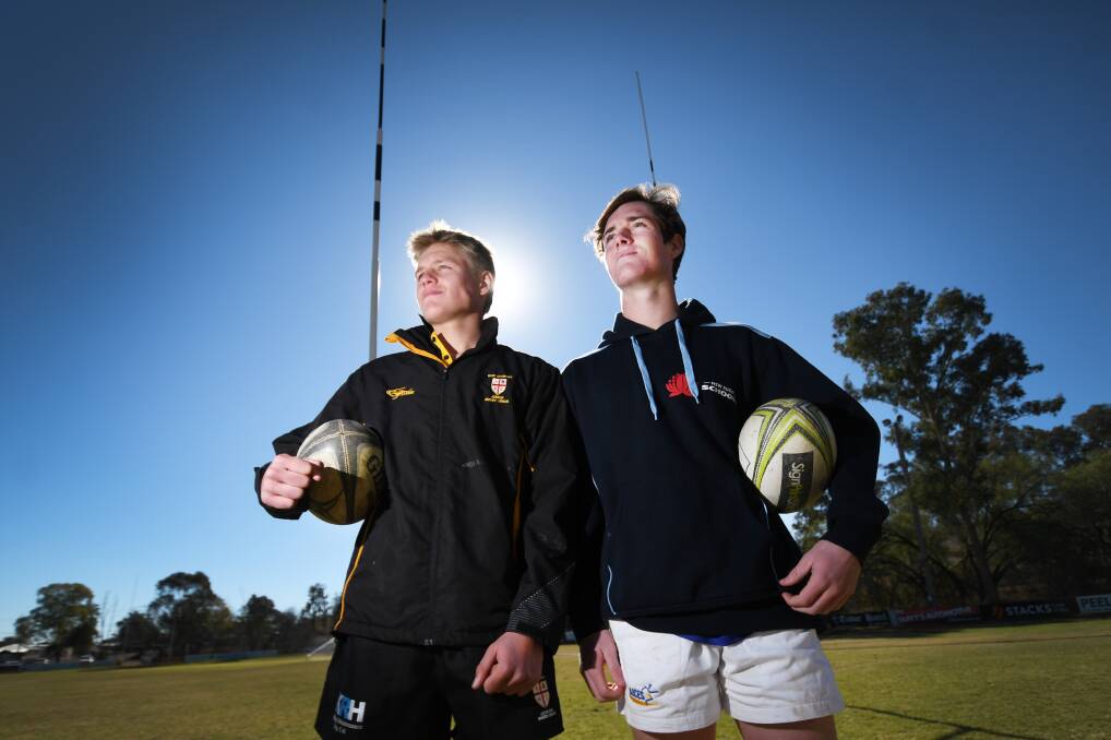 Dreaming big: Tamworth's Mitchell Watts (left) and Harry Snook (right) are eyeing of a NSW under-16s jersey. Photo: Gareth Gardner