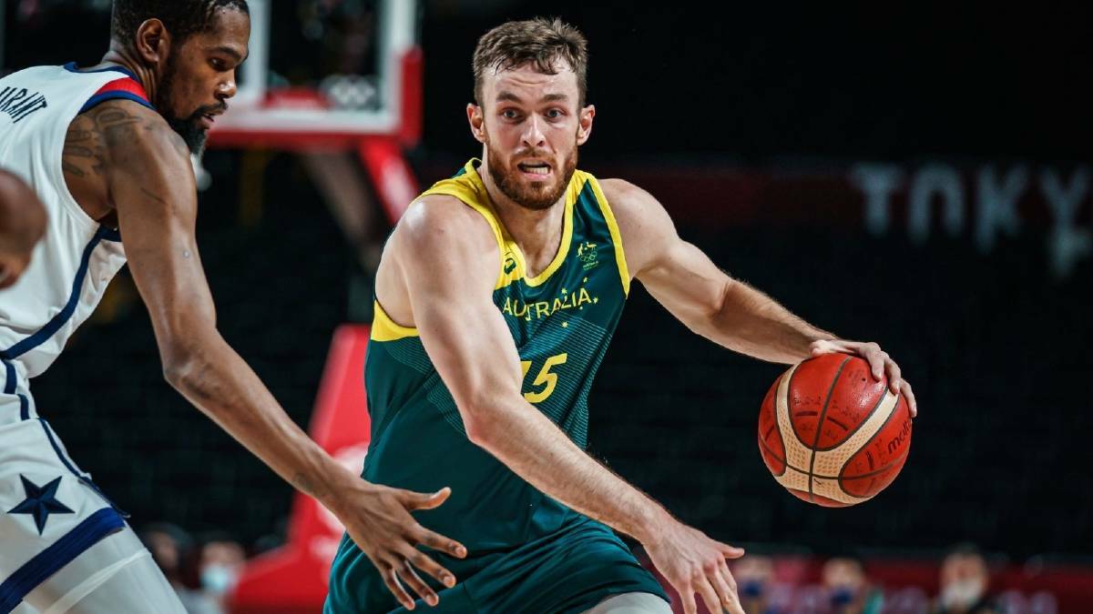 Nick Kay is set to play his first games for the Boomers since February later this month. Picture by Basketball Australia