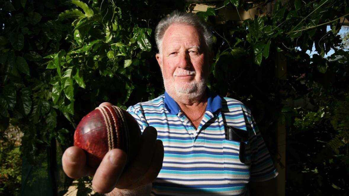Arthur Yates is one of five Tamworth veteran cricketers playing at the National Over 70s Championships. 