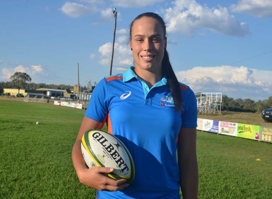 Whirlwind: Inverell's Rhiannon Byers is in line to earn her first cap for the Australian women's side.