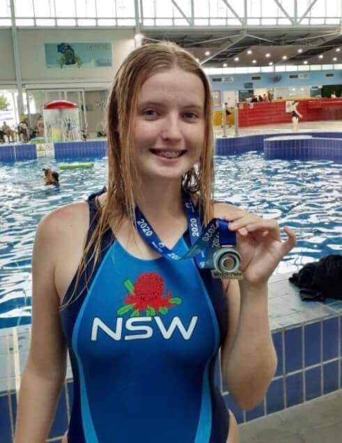Bianca Mulligan won gold with the Wyong Rats in the under-16s girls competition.